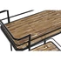 Kép 3/5 - Zsúrkocsi rattan, fém 68x37,5x70,5 cm natúr, fekete