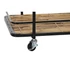 Kép 4/5 - Zsúrkocsi rattan, fém 68x37,5x70,5 cm natúr, fekete