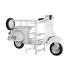 Kép 1/10 - Bortartó motor fém, mangófa 195x70x106 cm fehér, barna