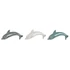 Kép 1/4 - Dekoráció falra delfin porcelán 15x3x7 cm színes 3 féle