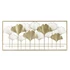 Kép 1/4 - Dekoráció falra leveles fém 102x2x46 cm arany
