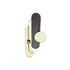 Kép 1/5 - Dekoráció falra modern fém, pvc 96x5x40,6 cm arany, szürke