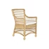 Kép 1/7 - Fotel párnával rattan 56x63x86 cm natúr, fehér