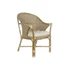 Kép 1/8 - Fotel párnával rattan, pamut 65x63x90 cm barna, fehér