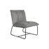 Kép 1/8 - Fotel poliészter, fém 66x71x77 cm szürke, fekete