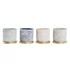 Kép 1/5 - Kaspó alátéttel cement 13x13x13 cm színes 4 féle
