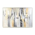 Kép 1/4 - Kép absztrakt kézzel festett vászon, hungarocell 187x4x126 cm szürke, arany