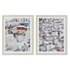 Kép 1/4 - Kép keretes hungarocell, mdf 40x2,5x50 cm fehér, barna 2 féle