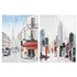 Kép 1/8 - Kép Párizs New York vászon, fenyő 90x3,7x120 cm színes 2 féle