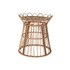 Kép 1/5 - Kisasztal rattan, üveg 42x42x45 cm barna