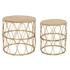 Kép 1/5 - Kisasztal szett rattan 51x51x50 cm barna S/2