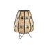 Kép 1/5 - Lámpa asztali virág rattan, fém 37x37x47 cm barna, fekete