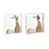 Kép 1/4 - Tükör mdf, üveg 25x4x25 cm natúr, fehér 2 féle