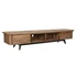 Kép 1/9 - Tv-s szekrény újrahasznosított fa, toboz 210x45x42 cm sötétbarna, fekete