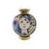 Kép 1/4 - Váza arc porcelán 19x19x23 cm színes, kék