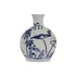 Kép 1/4 - Váza elefánt porcelán 24x13x31 cm fehér, kék
