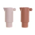 Kép 1/4 - Váza porcelán 13,5x9,5x21,5 cm pink, terrakotta 2 féle