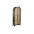 Kép 1/9 - Vitrin rattan, fém 61x26x150,3 cm natúr, fekete