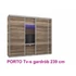 Kép 2/21 - Porto TV-s tolóajtós gardrób 239 cm