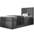 Kép 1/8 - ST7 sötétszürke boxspring ágy