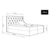 Kép 13/14 - TYP56 okker boxspring ágy