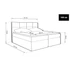 Kép 7/8 - TYP57 sötétbarna boxspring ágy