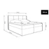 Kép 7/8 - TYP57 szürke boxspring ágy