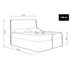 Kép 6/7 - TYP58 türkiz zöld boxspring ágy